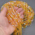 Yellow Aurora Glass Beads Round 15076