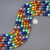 8mm Rainbow Beads 8 Color Pattern 15121