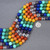 10mm Rainbow Beads Multi Gemstone Jewelry Supplies 16 inch Strand 4340