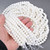 A-Grade White Marble Bead Strand 15140