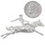 Bronco Rider Cowboy Rodeo Sterling Silver Jewelry Part