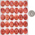 Bright Red Spiny Oyster Cabochons 37806
