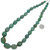 Green Turquoise Beaded Nuggets Graduated Necklace Strand 37858