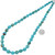 Rounded Turquoise Nugget Beads Graduated Necklace Strand 37885