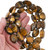 25mm Tiger's Eye Beads Large Oval Priced Per Strand 37901