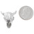 Sterling Silver Buffalo Skull Jewelry Part 36242