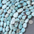 Large Larimar Beads Natural Nuggets 37965