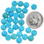 High Grade Turquoise Unbacked Round Cabochons 45026