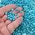 7mm Round Blue Turquoise Cabochons 45028