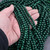 A Grade Deep Green Malachite Bead Strand 45255
