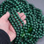 A Grade Deep Green Malachite Bead 16" inch Strand 45257