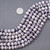 Banded Purple White Quahog Natural Wampum Shell Beads 45284