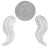 Sterling Silver Leaf Jewelry Parts Supplies 36281