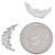 Sterling Silver Leaves Plumes Jewelry Embellishments 36379