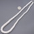 Heishi Beads 18" Graduated Necklace Strand Natural Clam Shell 45347