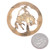 Domed Bucking Bronco Cutout Brass Concho 36363
