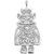 Kachina Pendant Sterling Silver Southwest Native American Jewelry Supplies 36288