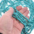 4-5mm Turquoise Beads Angular Polished Nuggets 18 inch Strand 45367