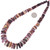 Natural Purple Spiny Oyster Turquoise Inlay Graduated Bead Strand 45922