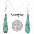 Mosaic Turquoise Drop Sets Turquoise French Hook Earrings Example 45949