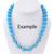 Large Turquoise Magnesite Beads Priced Per Strand 50006