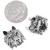 Wolf Emblem Detailed Solid Sterling Silver 50008