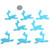 Turquoise Roadrunner Cabochon Cutouts