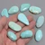 Set of 10 Matching Sky Blue Number 8 Turquoise Cabs 50021