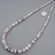 Natural Purple Quahog Wampum Shell Graduated Bead Strand 50173
