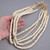 Light Tan Shell Beads 27.5 inch Strand 50198