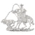 Sterling Silver Breakaway Roper Casting 1.25 Inch Western Rodeo Design