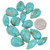 Pear Cut Kingman Turquoise Cabochons 50217