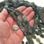 13mm by 17mm Moss Agate Beads 16 inch Strand 0052