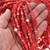 Pattern Varied Shapes Red Pearl Beads
