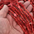 Pre-Strung Red Iridescent Beads 3700