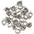 7mm by 7mm Pewter Bali Beads Bails 25 count 0074