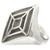 Sterling Silver Diamond Pattern Inlay Ring Casting 36394