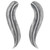 Long Sterling Silver Feather for Jewelry Design 36041