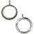 Silver Quarter Pendant Bezel Setting 36567