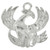 Sterling Silver Phoenix Firebird Jewelry Parts 36177