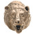 Bear Head Brass Casting 36502
