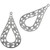 Filigree Earring Teardrop Dangles 37638