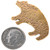 Brass Bear Jewelry Part Inlay Finding 36552
