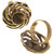 Gold Plated Swirl Gemstone Ring Costume Jewelry 37679