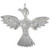 Sterling Silver Bird Charm Pendant 36563