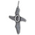 Sterling Cross Pendant for Inlay 36015