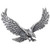 Sterling Silver Eagle Jewelry Emblem 36432