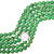 Round Bright Green Turquoise Beads 35519