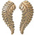 Brass Feathers 1.5 inch Jewelry Parts 36002