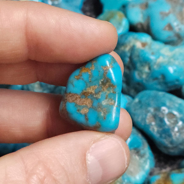 Rough turquoise nuggets for cabbing, lapidary, and inlay work